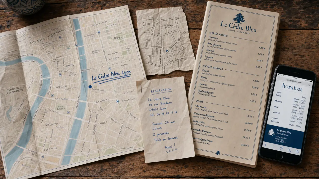 Le cedre bleu Lyon, restaurant libanais