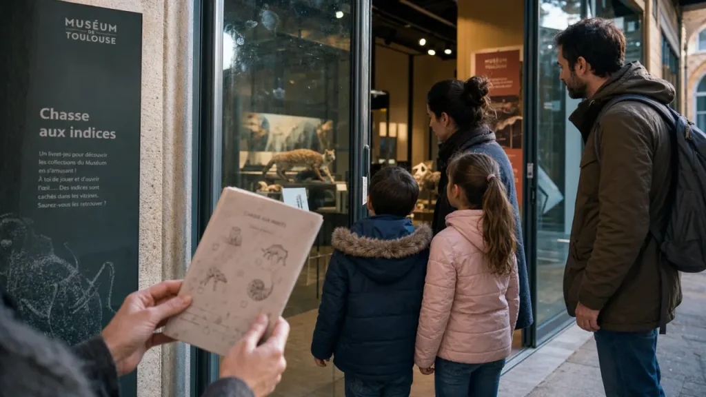 Que faire à Toulouse avec des enfants ce week-end : famille en chasse aux indices au Muséum