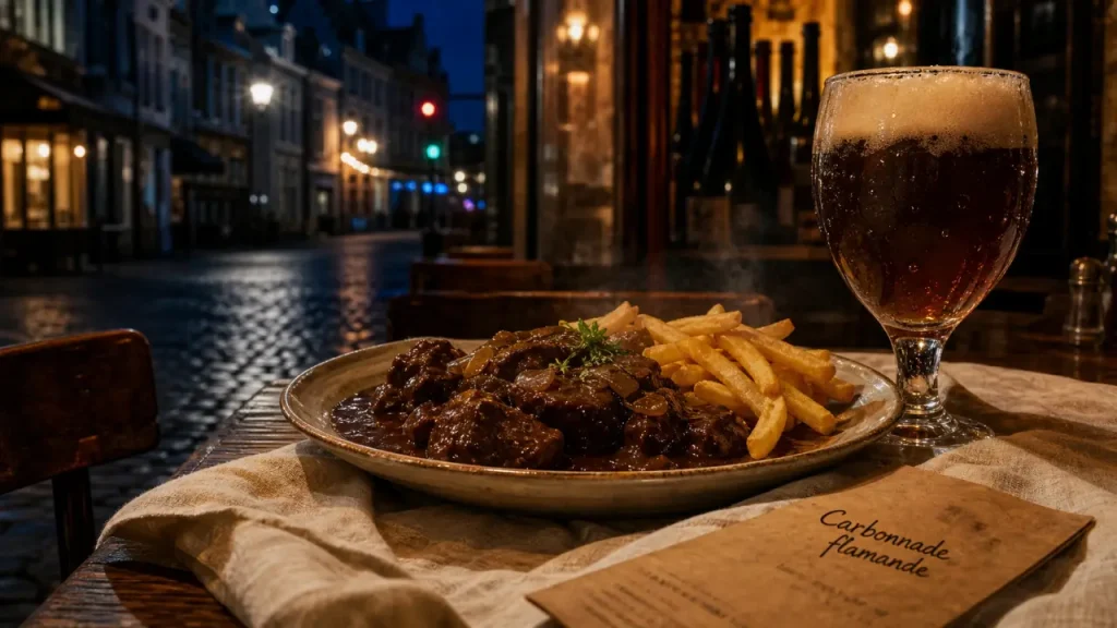Restaurants in lille centre : table estaminet, carbonnade flamande fumante