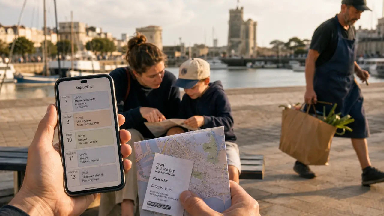 Activités la Rochelle aujourd’hui : téléphone agenda, billet et plan près du Vieux-Port