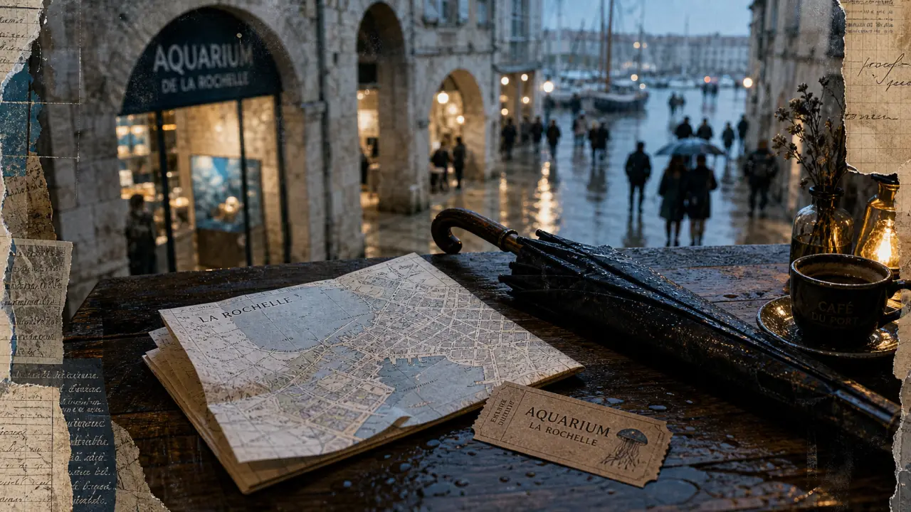 Aquarium, musées et arcades à La Rochelle quand il pleut, pluie au Vieux-Port