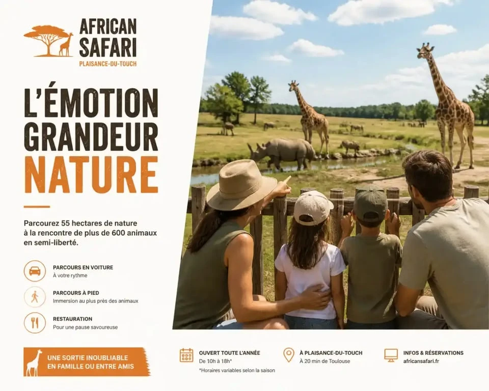 African Safari activités enfants Toulouse