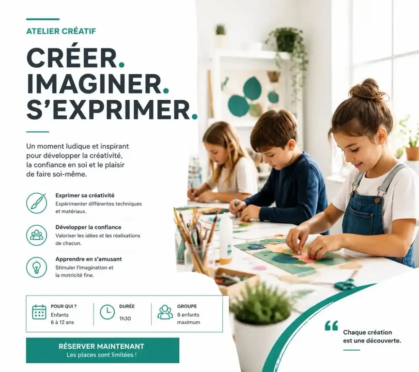 Ateliers créatifs activités enfants Toulouse