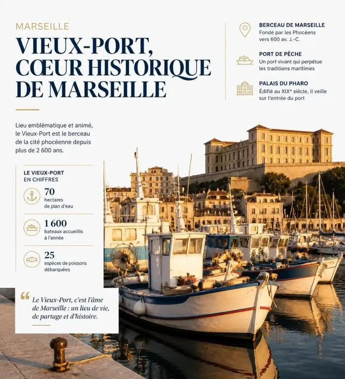 Le Vieux-Port de Marseille, incontournable pour une balade en famille gratuite