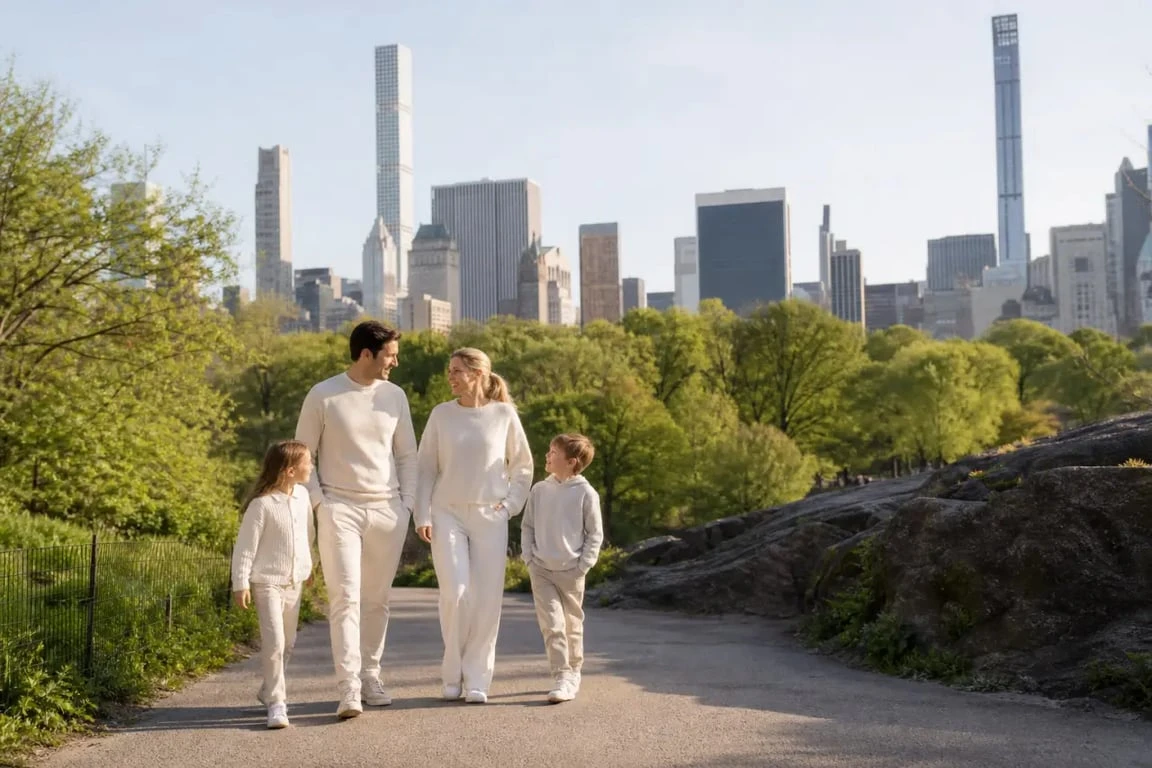New York en famille avec vue sur Manhattan et Central Park
