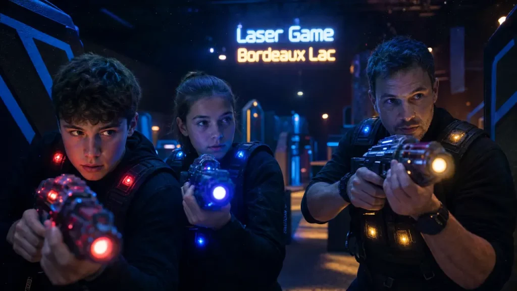 Laser game Bordeaux Lac : 20 minutes par partie, tarifs groupes et réservation sans surprise