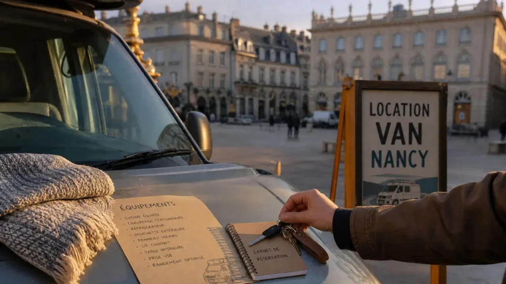 Location van aménagé Nancy : clés sur le capot, permis et assurance avant réservation