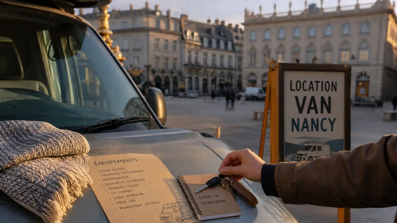 Location van aménagé Nancy : clés sur le capot, permis et assurance avant réservation
