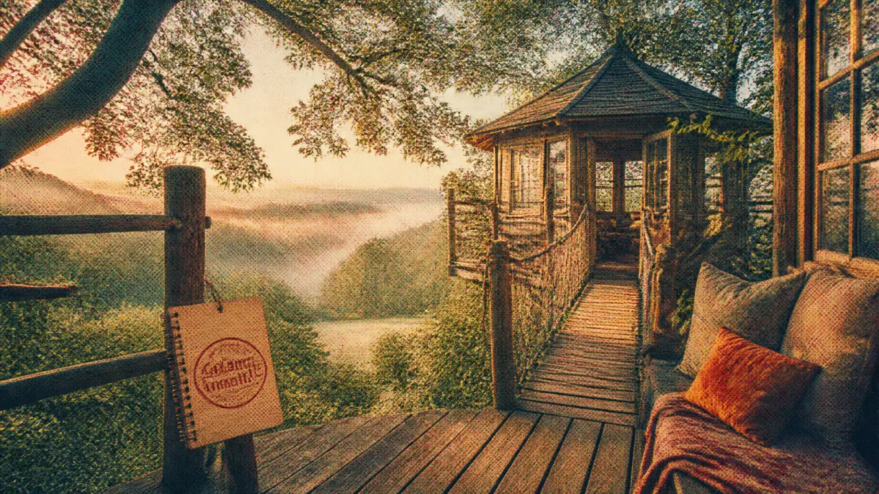 Cabane dans les arbres, logement insolite en France