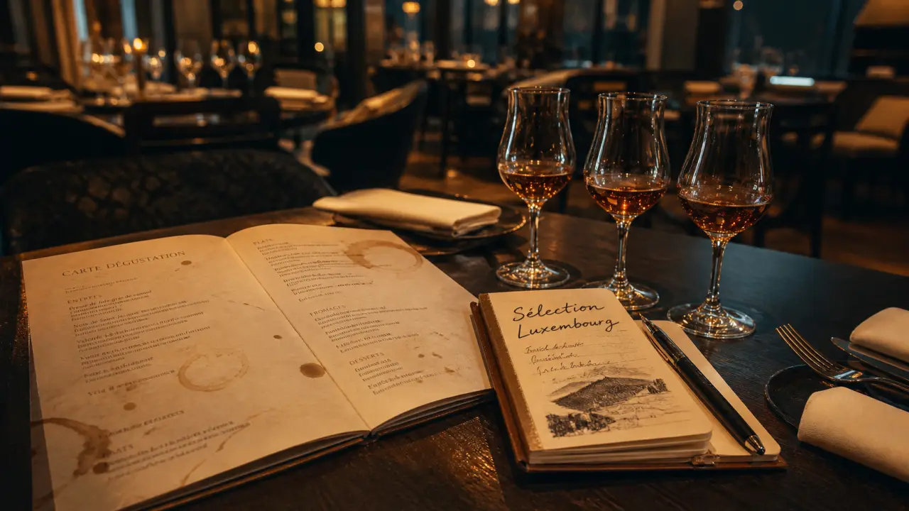 Nice restaurants luxembourg : carte de restaurant et vin, bistro Bib Gourmand Michelin