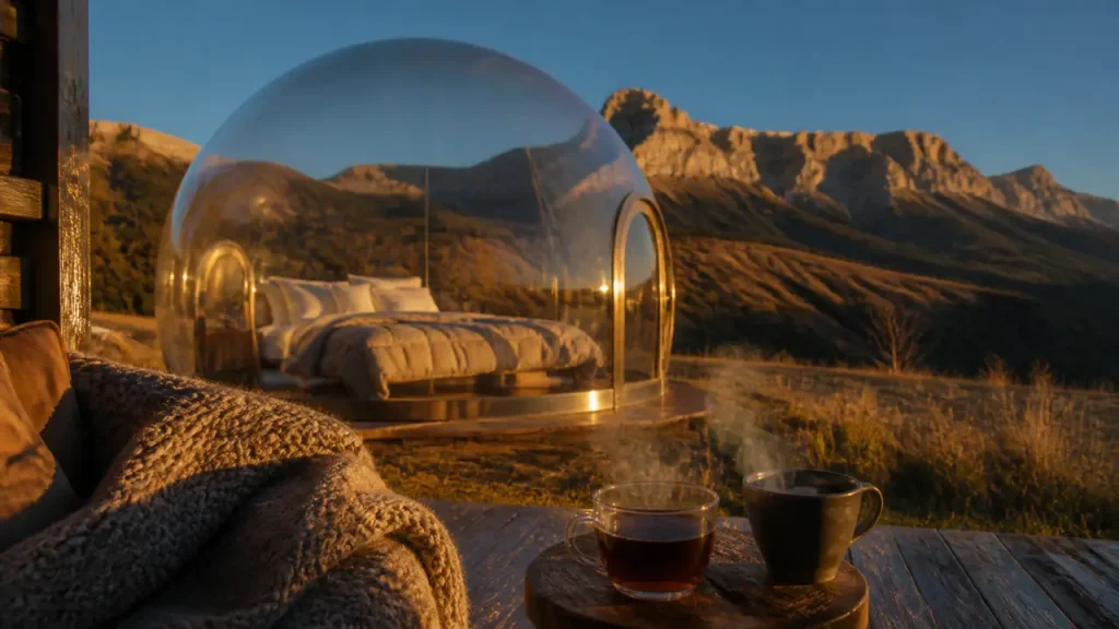 Nuit bulle Rhône-Alpes : ciel étoilé, confort chauffé, vue sur le Vercors