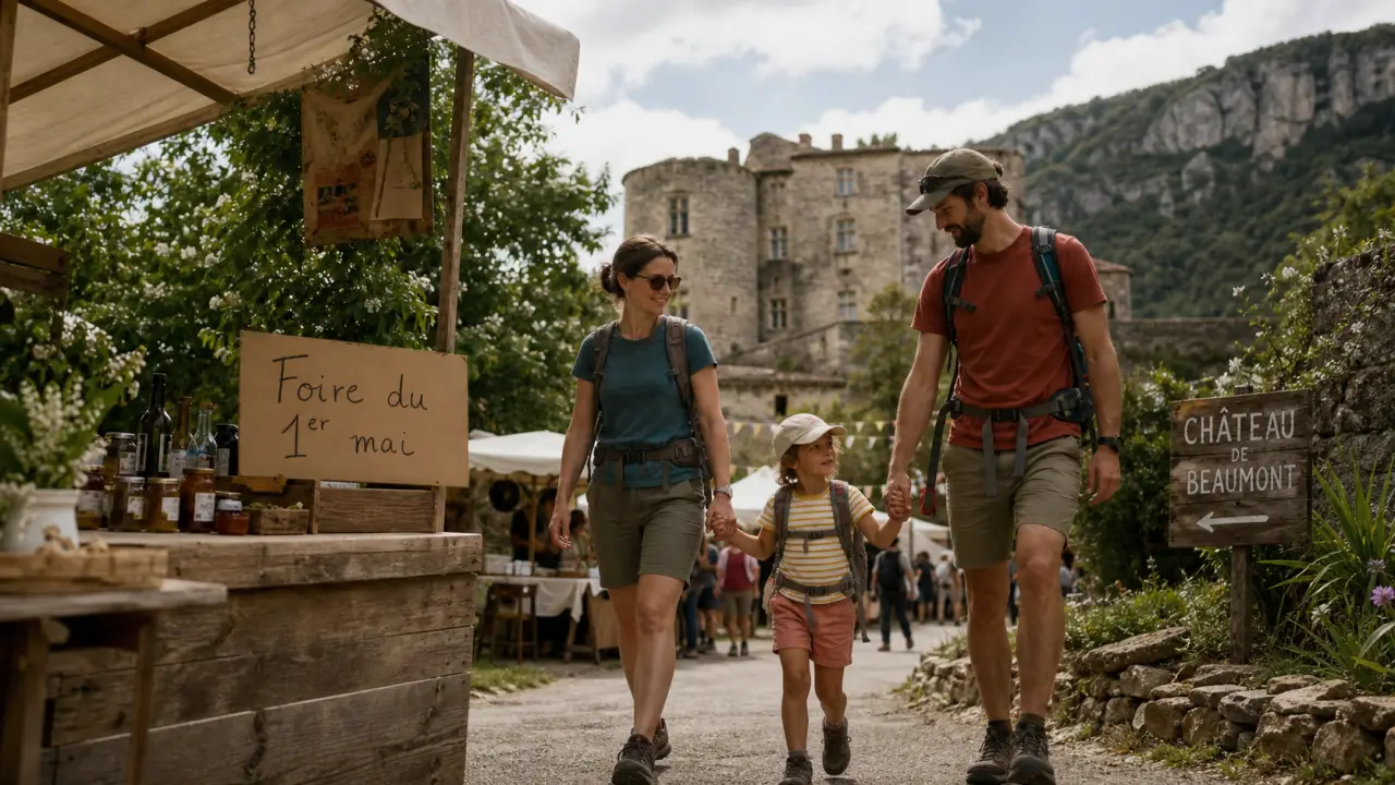 Que faire le 1er mai Drôme Ardèche : foire du 1er mai, famille en randonnée