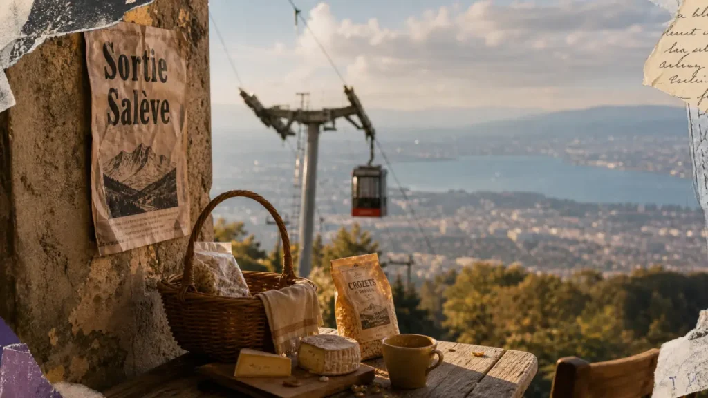 Que faire à Annemasse : panorama depuis la terrasse vers le Salève