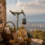 Que faire à Annemasse : panorama depuis la terrasse vers le Salève
