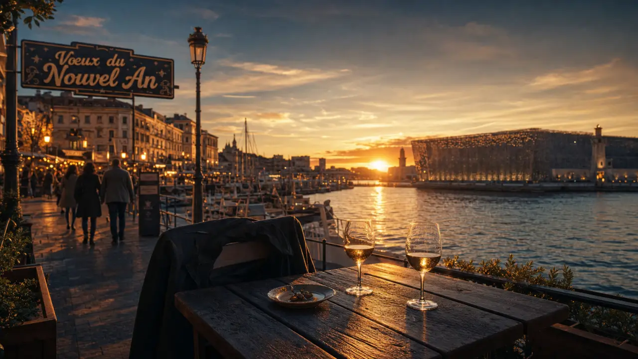 Que faire a marseille le 31 decembre : rooftop au coucher du soleil près du Vieux-Port
