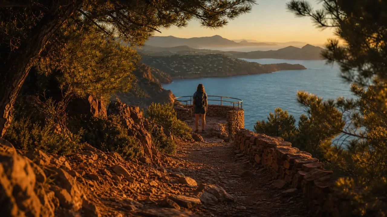 Randonnée insolite côte d azur : sentier sur roches rouges de l’Estérel