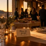 Repas de noël en entreprise lyon, menu de groupe en restaurant