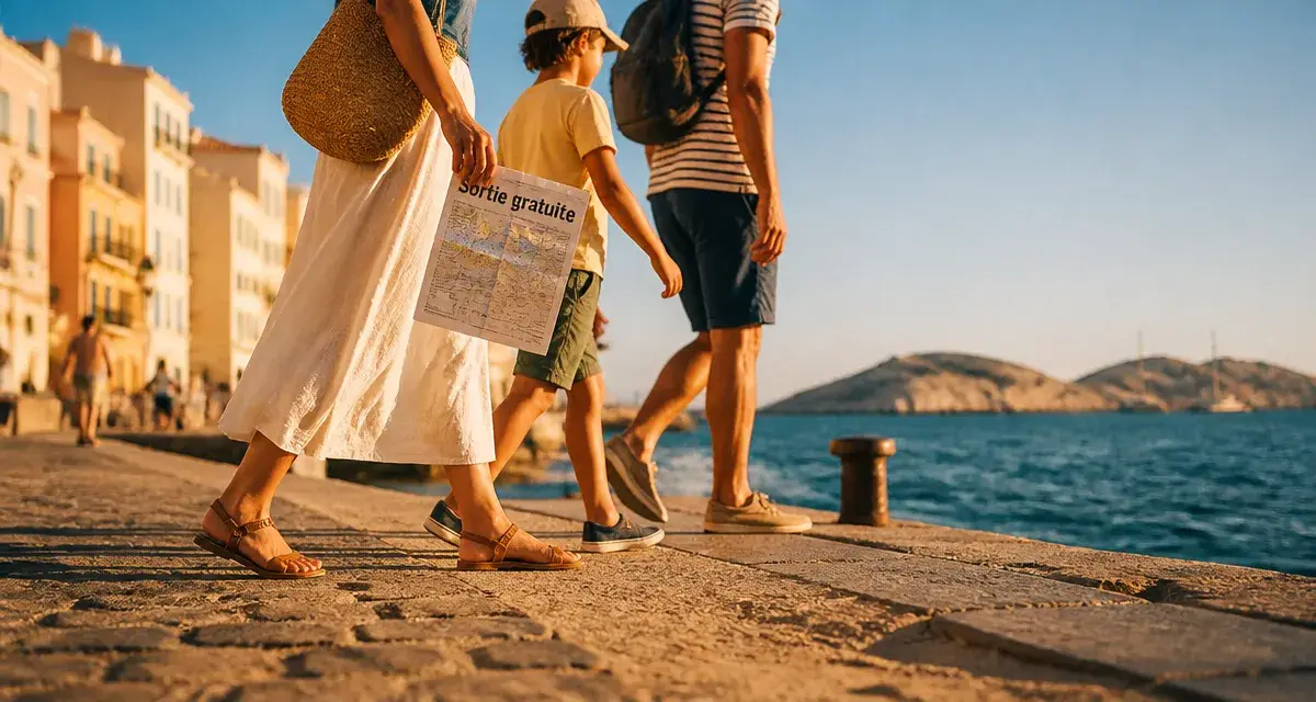 Sortie en famille Marseille gratuite au Vieux-Port, famille et mer