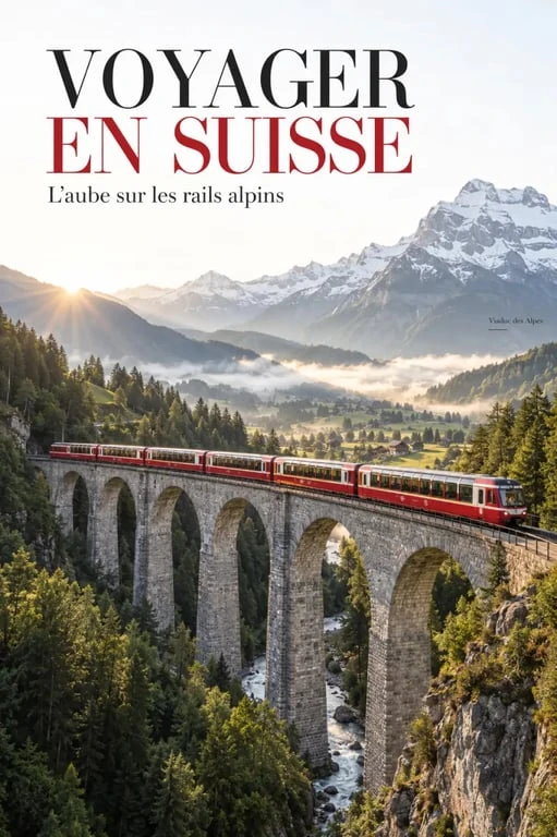 Voyage insolite en Suisse à bord d’un train panoramique dans les Alpes