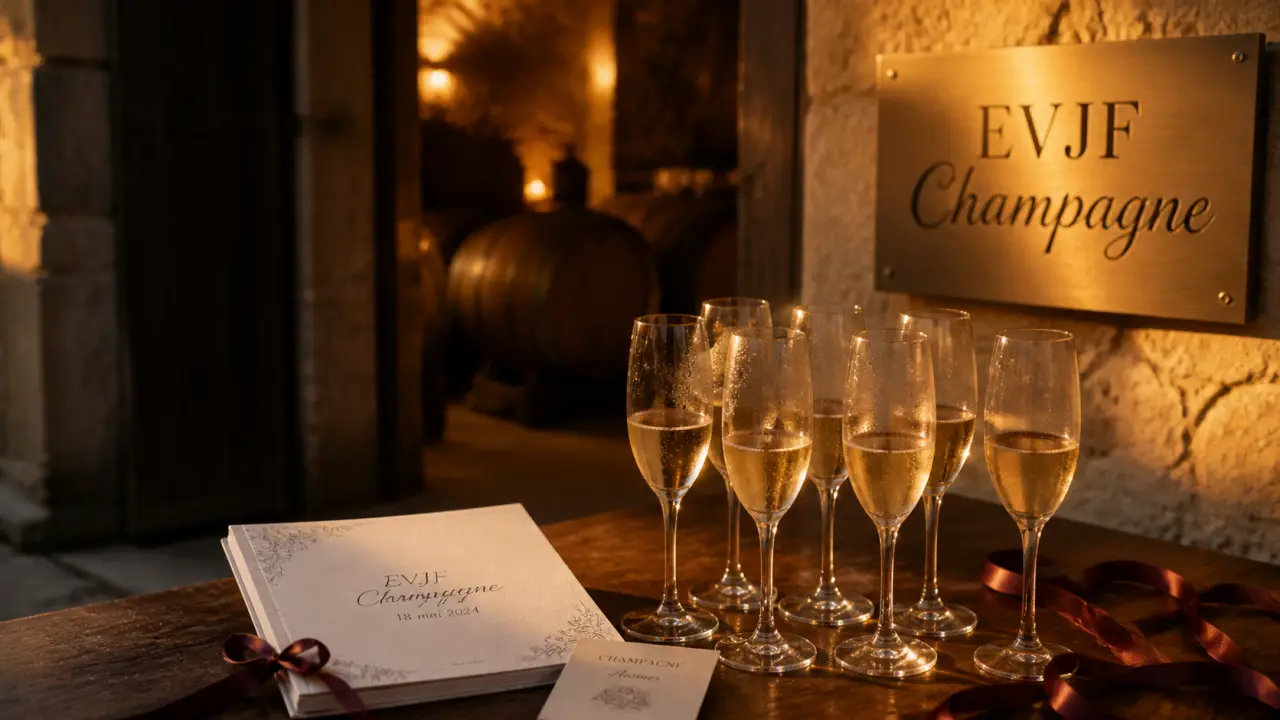 Enterrement de vie de jeune fille reims : EVJF champagne, flûtes et cave à Reims