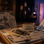 Escape game manga : kit ouvert, cadenas et énigmes sur table