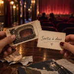 Idée couple sortie : billets et carte sur table, escapade à deux