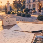 Lieu pour mariage ile de france : table plan de salle, domaine arboré, arrivée facile