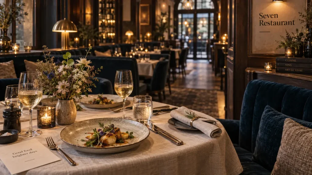 Seven restaurant groupe tranchant : intérieur élégant à Amnéville